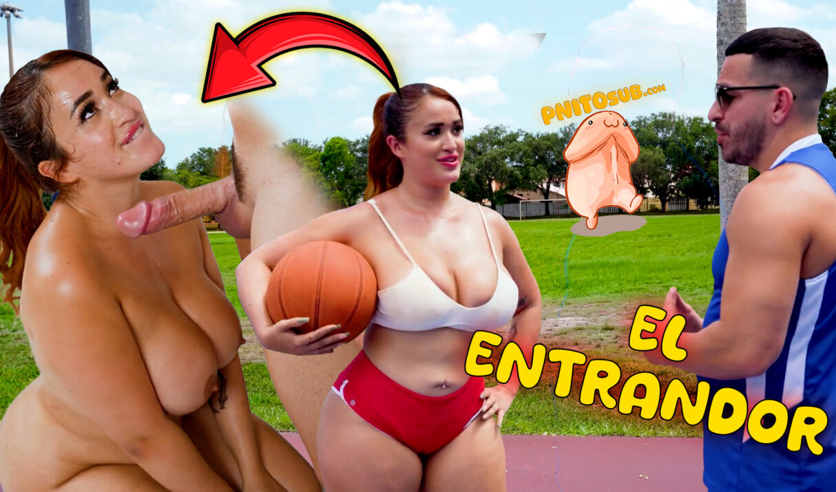 El entrenador me hace rebotar las tetas​
