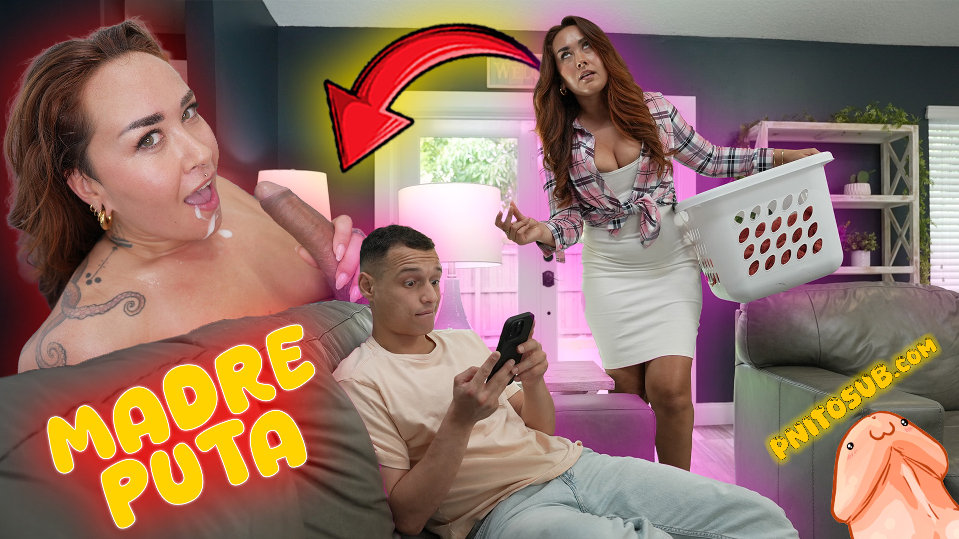 Mamá me castiga por no lavar la ropa​