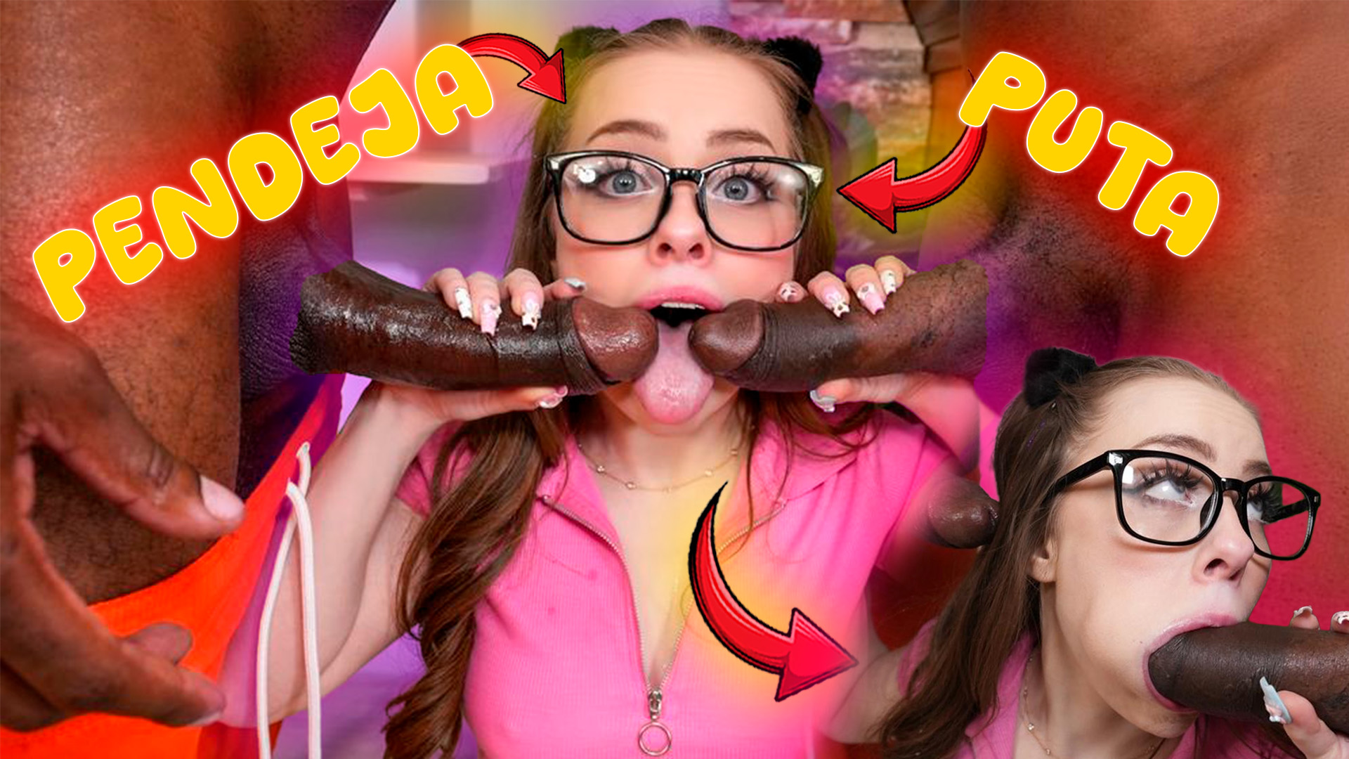 Pendeja putona recibe doble penetracion de 2 negros – Haley Spades