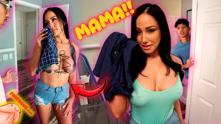 Mamá puta es adicta a mis bóxer con semen
